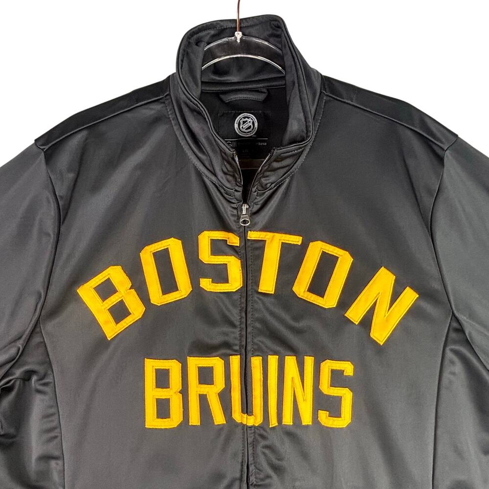 Boston Bruins NHL Jacket G-III Carl Banks Men’s Large‎ Full Zip Black